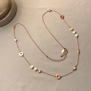 Kate Spade LONG Spot the Spade Scatter Necklace